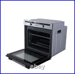 Cooke & Lewis CLPYSTa Built-in Single Pyrolytic Oven Brushed Black & Grey