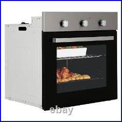 Cookology Single Fan Oven with Timer 60cm Built-In Stainless Steel SFO60SS/1