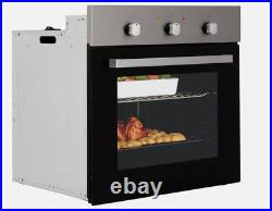 Cookology Single Fan Oven with Timer Built-In Stainless Steel SFO60SS/1-A1(PL-4)