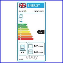 ElectriQ Multifunction Single Oven with Pyrolytic Cleaning and Air Fr EQOVENA4BK