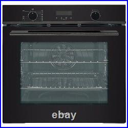 ElectriQ Self Cleaning Pyrolytic Multifunction Single Oven Black EQOVENA3BK