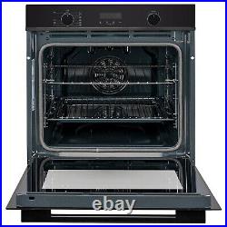 ElectriQ Self Cleaning Pyrolytic Multifunction Single Oven Black EQOVENA3BK