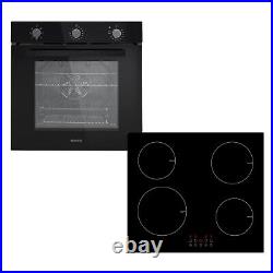 ElectriQ Single Oven and Induction Hob Pack BUN/EQOVENM2BLK/90822