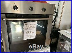 Electric Built In Integrated Single Fan Oven White, Black, Silver Refurbished