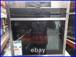 Ex-Display AEG BPE948730M Single Oven Built in Pyrolytic Stainless Steel #8400