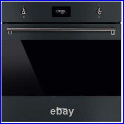 Ex Display Smeg SOP6301TN 90Cm Black Built-In Pyrolytic Single Oven (JUB-9523)