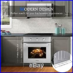 Gasland Chef ES606MS 24 Built-in Single Wall Oven with 6 Cooking Function