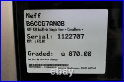 Graded B6CCG7AN0B NEFF N30 Built-In Single Oven CircoTherm 7 f 274489