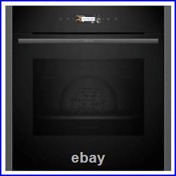 Graded Neff B24CR31G0B N70 Built In Slide & Hide Single Oven Graphite Grey