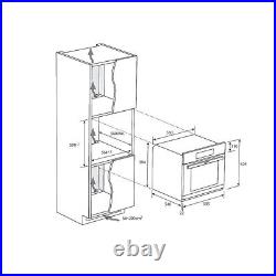 Haier Electric Oven Single Built In Integrated Touch Control 56-85L 60cm