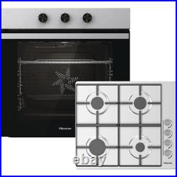 Hisense BI6061HGSUK Built In Single Ovens & Gas Hob Stainless Steel A Rated