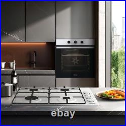 Hisense BI6061HGSUK Built In Single Ovens & Gas Hob Stainless Steel A Rated