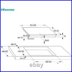 Hisense BI60651HIBUK Built In Single Ovens & Induction Hob Black A+ Rated