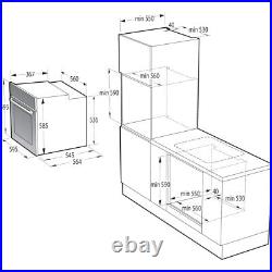 Hisense BSA66346ADBGUK Hi6 BlackLine Built-In Electric Single Oven