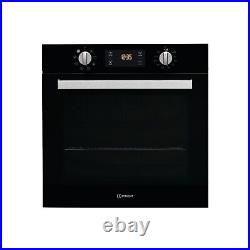 Indesit Aria Electric Fan Single Oven Black IFW6340BLUK