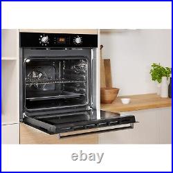 Indesit Aria Electric Fan Single Oven Black IFW6340BLUK