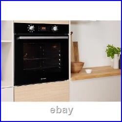 Indesit Aria Electric Fan Single Oven Black IFW6340BLUK