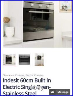 Indesit IFW 6340 IX 66L Built-In Single Electric Oven Stainless Steel