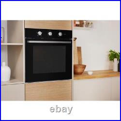 Indesit IFW6330BLUK Built-In Electric Single Oven Black