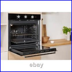 Indesit IFW6330BLUK Built-In Electric Single Oven Black