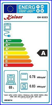 Kaiser Grand Chef Electric Oven 79L Single Built-in Oven 10 Operating Modes