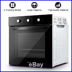 Kitchen Electric Fan Single Grill Built-in Oven Tempered Glass 4 Model 71L New