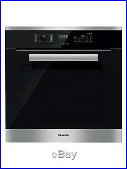 Miele H2661-1B Built-In Multifunction Single Oven, Brushed Steel EX-DISPLAY