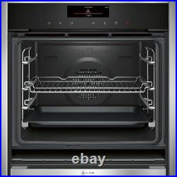 NEFF B58VT68H0B N90 Slide&Hide Built In 60cm A Electric Single Oven Stainless