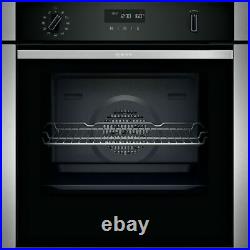 NEFF B6ACH7HH0B N50 Slide&Hide Built In 59cm A Electric Single Oven Stainless