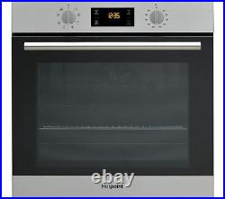 NEW HOTPOINT SA2544CIX Electric Built In Single Oven Catalytic 60cm 13AMP Plug 1