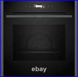 Neff B24CR71G0B Built-In Single Pyrolytic Oven Black with Graphite-Grey Trim