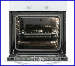 New Essentials Cbconw18 60cm 64l Single Built In Electric Oven In White A Rate