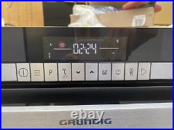 New Grundig GEZST47000BP 60cm Built In Integrated Single Electric Oven Black