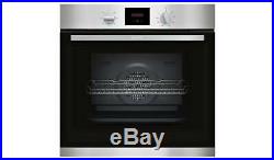 New Neff 60cm 71l B1hcc0an0b Built In Single Electric Oven Stainless Steel Led