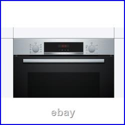 Oven Bosch HBA63B150B 60cm Serie 6 Pyrolytic Built-in Silver Electric Single