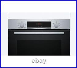 Oven Bosch HBA63B150B 60cm Serie 6 Pyrolytic Built-in Silver Electric Single