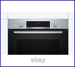 Oven Bosch HBA63B150B 60cm Serie 6 Pyrolytic Built-in Silver Electric Single