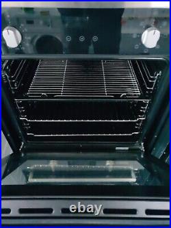 Prima+ PRSO106 Built In Integrated Single Electric Fan Oven Black St Steel