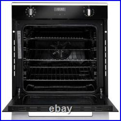 Rangemaster RMB6010BL/SS Black and Stainless Steel Built-In Electric Single Oven