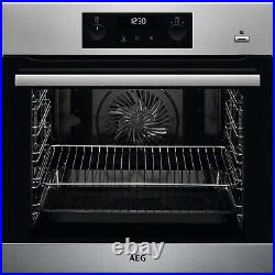 Refurbished AEG Self Cleaning Electric Single Oven Stain 78077020/1/BPS355020M