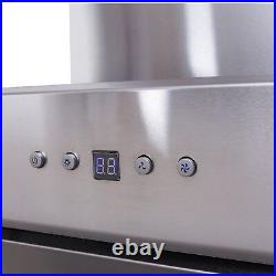 SIA 60cm Single Electric Fan Oven, 4 Burner Gas Hob & Angled Chimney Cooker Hood