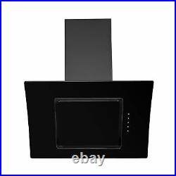 SIA 60cm Single Electric Oven, Black Gas 70cm Hob & Curved Glass Cooker Hood