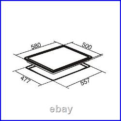 SIA 60cm Stainless Steel Single Electric Fan Oven & 4 Burner Gas Hob Wok Burner