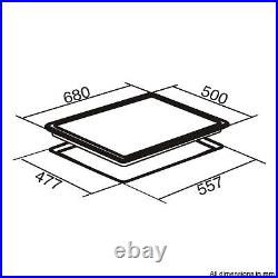 SIA 60cm Stainless Steel Single Electric True Fan Oven And 70cm 5 Burner Gas Hob