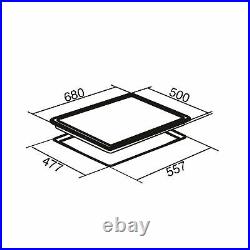 SIA 60cm Stainless Steel Single Electric True Fan Oven And 70cm 5 Burner Gas Hob