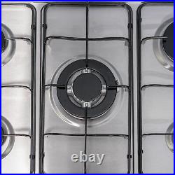 SIA 60cm Stainless Steel Single Electric True Fan Oven And 70cm 5 Burner Gas Hob