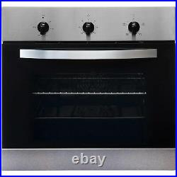 SIA 60cm True Fan Single Electric Oven, 4 Zone Plate Hob & Visor Cooker Hood Fan