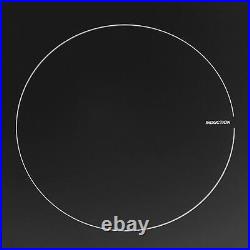 SIA BISO6SS 60cm Black Single Electric True Fan Oven & 5 Zone Induction Hob