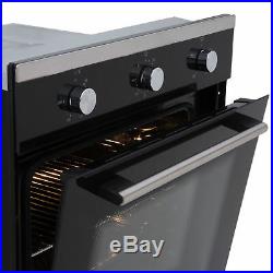 SIA SO101 60cm Black Built In Multi Function Electric Single True Fan Oven