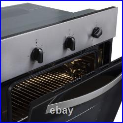 SIA SO111SS 60cm Stainless Steel Built In Single Electric True Fan Oven